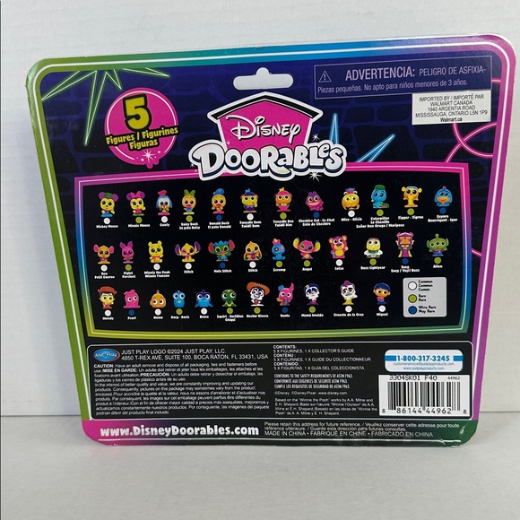 Disney Doorables Neon Glow Peek – NEW 5 Figure Pack (2 Known + 3 Mystery) - Picture 3 of 7
